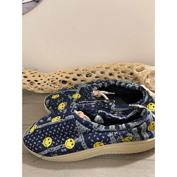 New Urban Outfitters Patchwork Hardsole Slipper Size S - Picture 6 of 10